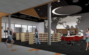 Select astec charter school interior media center oklahoma city ok