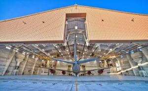 kc 135 entrance to hangar tinker afb