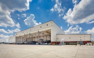 navfac helicopter hangar exterior hangar side doors open fort dix nj