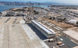 navfac nas north island hangar aerial shot with closed doors nas north island coronado ca