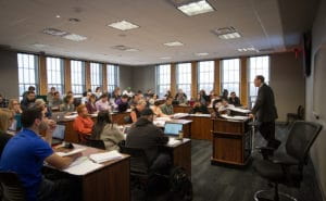 Select oklahoma city university ocu law school interior classroom okc ok