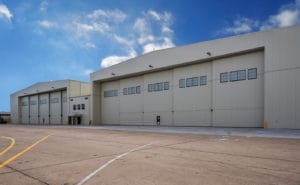 usace c 130 hangar exterior with hangar doors closed little rock afb ar