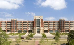 Select university of oklahoma ou asp parking garage exterior overall norman ok