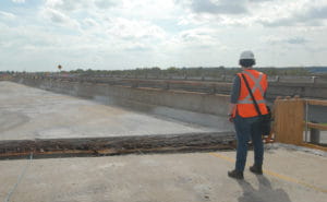 technology infrastructure Muskogee bridge from top