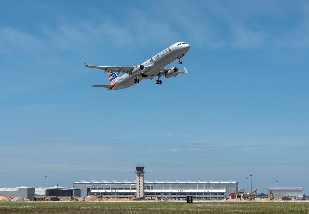 Airbus A321 - First Flight - First American Aircraft - Mobile, Alabama, USA