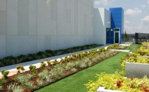 devon energy data center exterior walkway oklahoma city ok