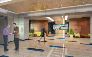 faa multi-purpose building renovation lobby oklahoma city oklahoma