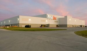 fedex sorting facility exterior with signage thumbnail greensboro nc