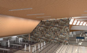 Will Rogers World Airport Terminal Expansion Interior Security Rendering