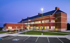 osbi forensic science center exterior night edmond ok