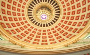 state of ok capitol dome rotunda detail okc ok