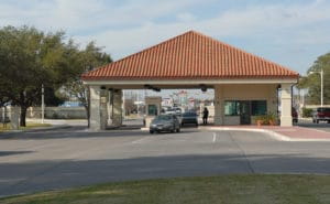 usace harmon drive widening gate gate from base side randolph afb tx