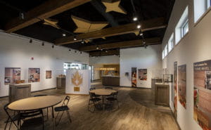 Shawnee Tribe Heritage Center interior exhibit space