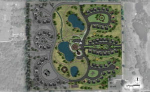 plan view of the Muscogee (Creek) Nation Housing Community Master Plan